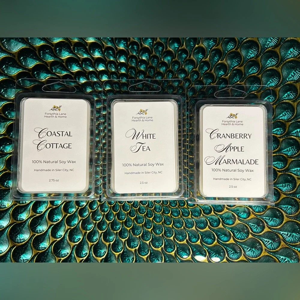 Wax Melt Fragrant Curated Trio, 100% Natural Soy (3) 2.5oz Scented Packs‎